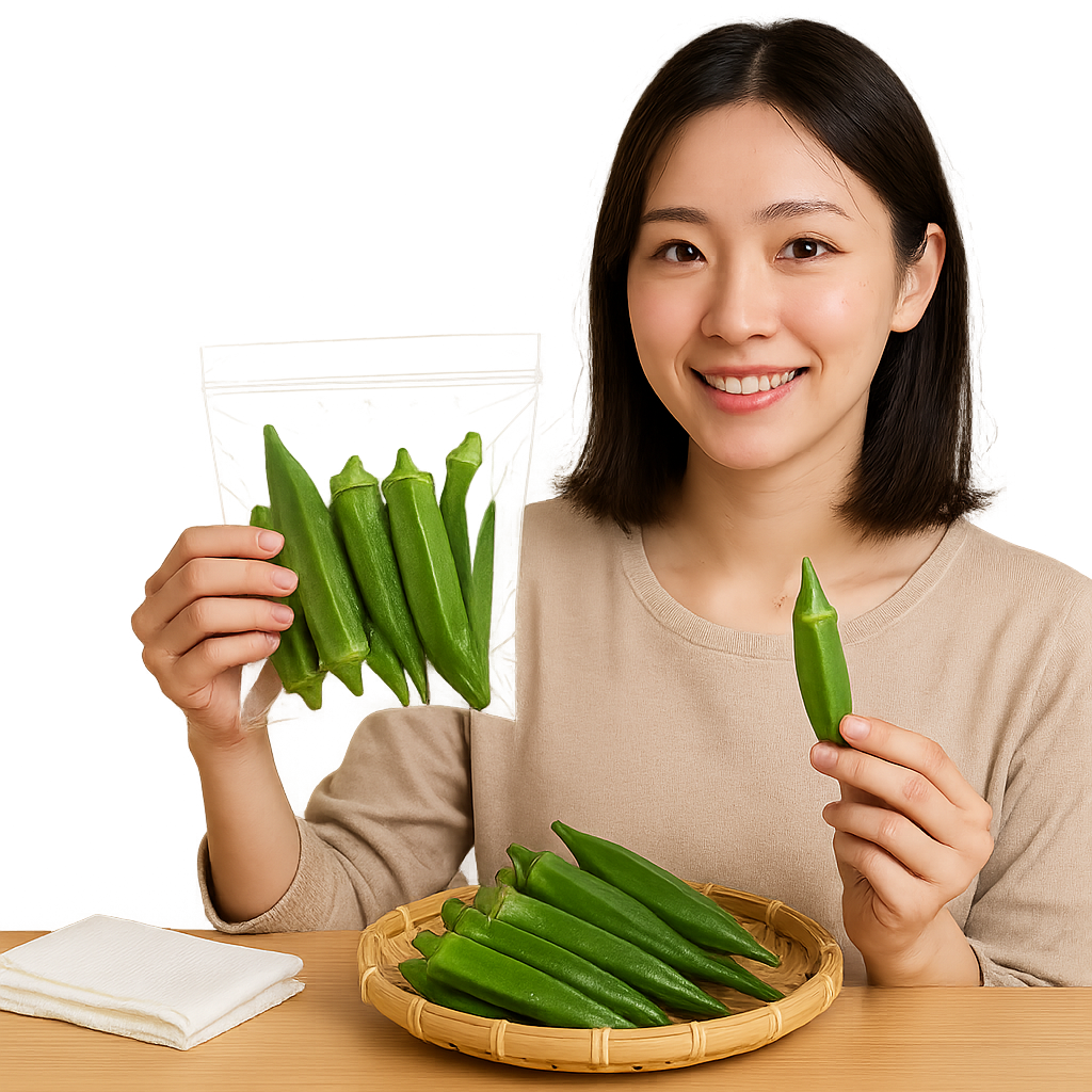 オクラを長持ちさせる簡単保存テクニック｜冷蔵・冷凍のコツと鮮度を保つ下ごしらえ方法